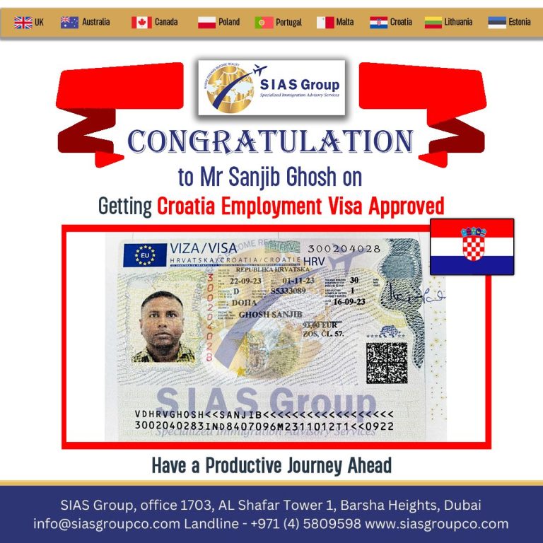 Sias Group best immigration dubai Croatia visa